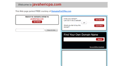 Desktop Screenshot of javahericpa.com